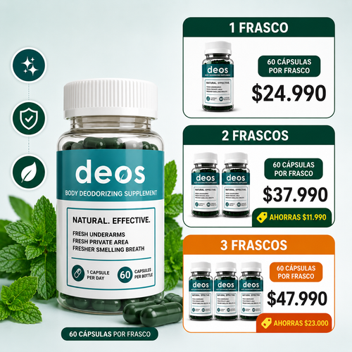 DEOS DESODORANTE NATURAL  (60 cap)