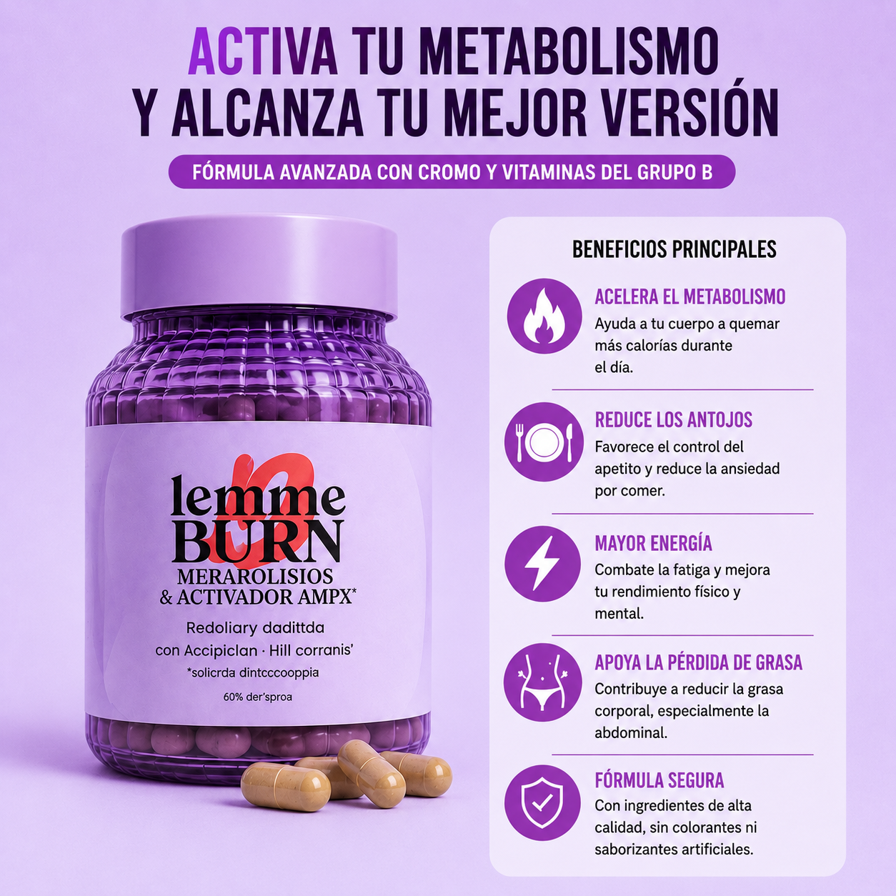🔥LEMME BURN (60 CAPSULAS)